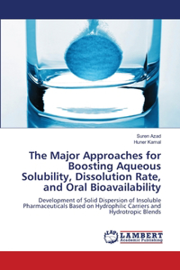 Major Approaches for Boosting Aqueous Solubility, Dissolution Rate, and Oral Bioavailability
