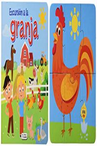 LIBRO CARTON CON PUZLES - EXCURSION A LA GRANJA (Spanish Edition)