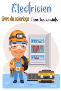 Livre a colorier d'electricien pour enfants