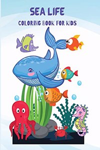 Sea Life Coloring Book For Kids