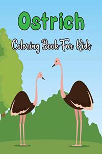 Ostrich Coloring Book for Kids