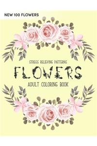 100 Flowers Coloring Book