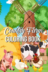 Country Farm Coloring Book