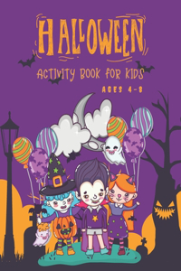 Halloween Activity Book for Kids Ages 4-8
