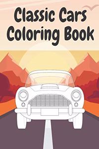 Classic Cars Coloring Book