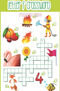Letter Crossword Fun For Kids: And Adult Activity Book Crossword Puzzle Games Challenge 53 Pages, Size 8.5*11