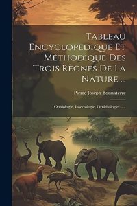 Tableau Encyclopedique Et Méthodique Des Trois Règnes De La Nature ...
