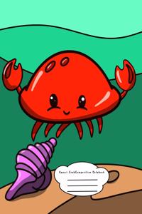 Kawaii Crab Composition Notebook