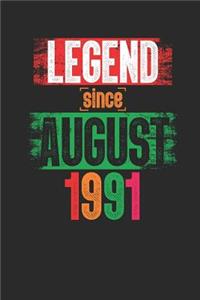 Legend Since August 1991