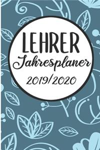 Lehrer Jahresplaner 2019 / 2020