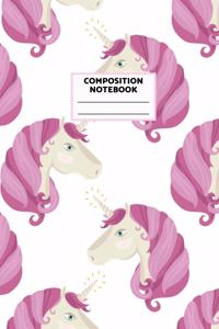 Composition Notebook: Wide Ruled Paper to Write In for Girls, Boys, Kids, Teens, Women, and Men - Enchanting Unicorn Blank Lined Journal Workbook Activity Note Book