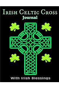 Irish Celtic Cross Journal with Irish Blessings