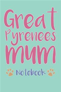 Great Pyrenees Mum Composition Notebook of Dog Mum Journal