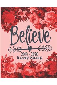 2019/2020 Teacher Planner - Believe