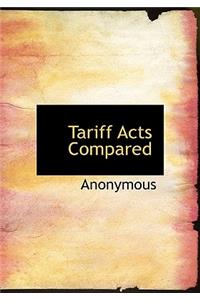 Tariff Acts Compared