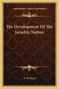 The Development Of The Israelite Nation