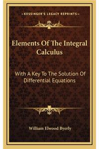 Elements of the Integral Calculus