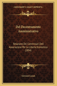 Del Decentramento Amministrativo