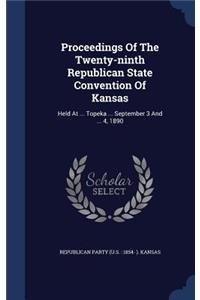 Proceedings Of The Twenty-ninth Republican State Convention Of Kansas