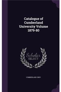 Catalogue of Cumberland University Volume 1879-80