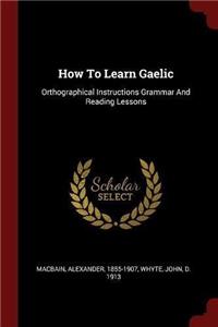 How To Learn Gaelic
