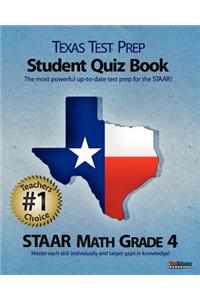 Texas Test Prep Student Quiz Book Staar Math Grade 4