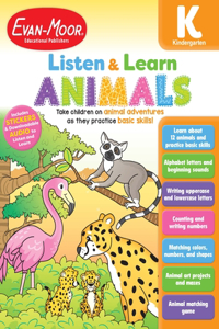 Listen and Learn: Animals, Kindergarten Workbook