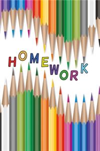 Homework with pencils
