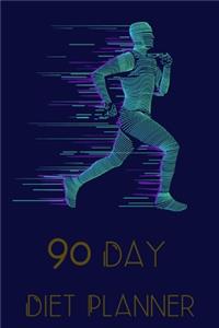 90 Days Exercise and Diet Journal Daily Food and Weight Loss Diary