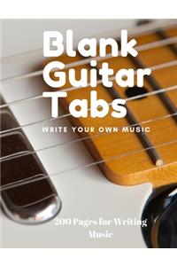 Blank Guitar Tabs