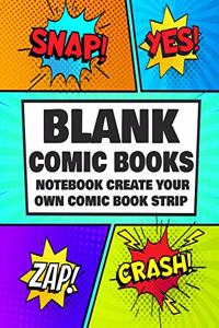 Blank Comic Book Notebook Create Your Own Comic Book Strip