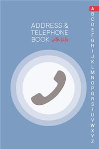 Address & Telephone Book with tabs