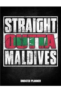 Straight Outta Maldives Undated Planner