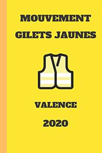 carnet ligné gilet jaunes Valence 2020 mouvement du peuple un carnet de note gilets jaunes mémento, livret, agenda, répertoire, cahier, calepin