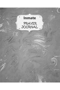 Inmate Prayer Journal: 60 days of Guided Prompts and Scriptures - For a Closer Walk With God - Dark Gray Silver Marble