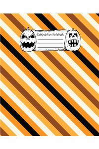 Abstract Halloween Pattern Volume 19 Wide Ruled Journal