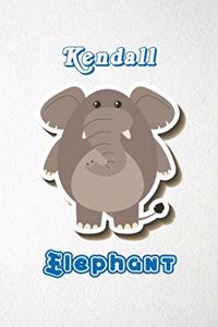 Kendall Elephant A5 Lined Notebook 110 Pages
