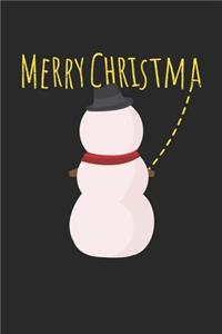 Peeing Snowman Notebook - Merry Christmas Journal - Peeing Snowman Diary