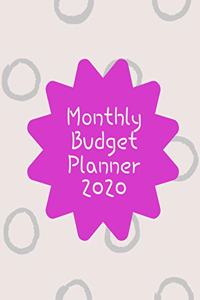 Monthly Budget Planner 2020