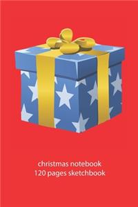christmas notebook 120 pages sketchbook