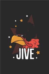 Thanksgiving Turkey Face Jive Notebook