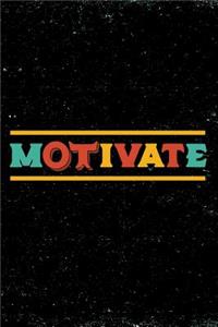 Occupational Therapy Motivate Notebook