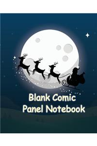 Blank Comic Panel Notebook