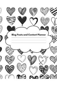 Blog Posts and Content Planner