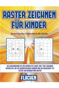 Bestes leichtes Zeichenbuch für Kinder (Raster zeichnen für Kinder - Flächen)