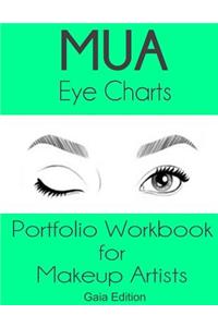 MUA Eye Charts Portfolio Workbook for Makeup Artists Gaia Edition