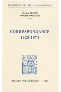 Correspondance 1923-1971