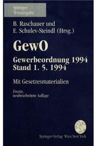 Gewerbeordnung 1994 (Gewo), Stand 1.5.1994
