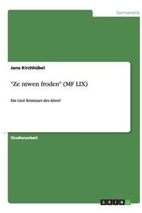 Ze niwen froden (MF LIX)