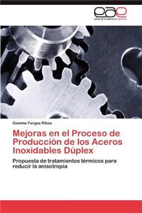 Mejoras en el Proceso de Producción de los Aceros Inoxidables Dúplex